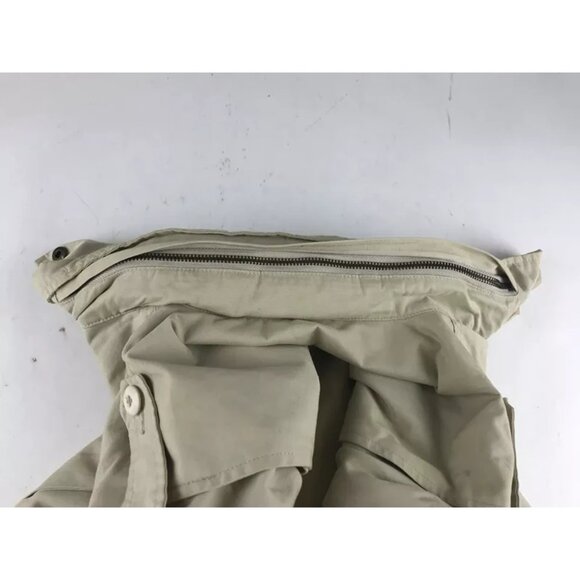 J.Crew Mens Beige‎ 100% Cotton Long Sleeve Pockets Field Mechanic Jacket Size S - Picture 13 of 13